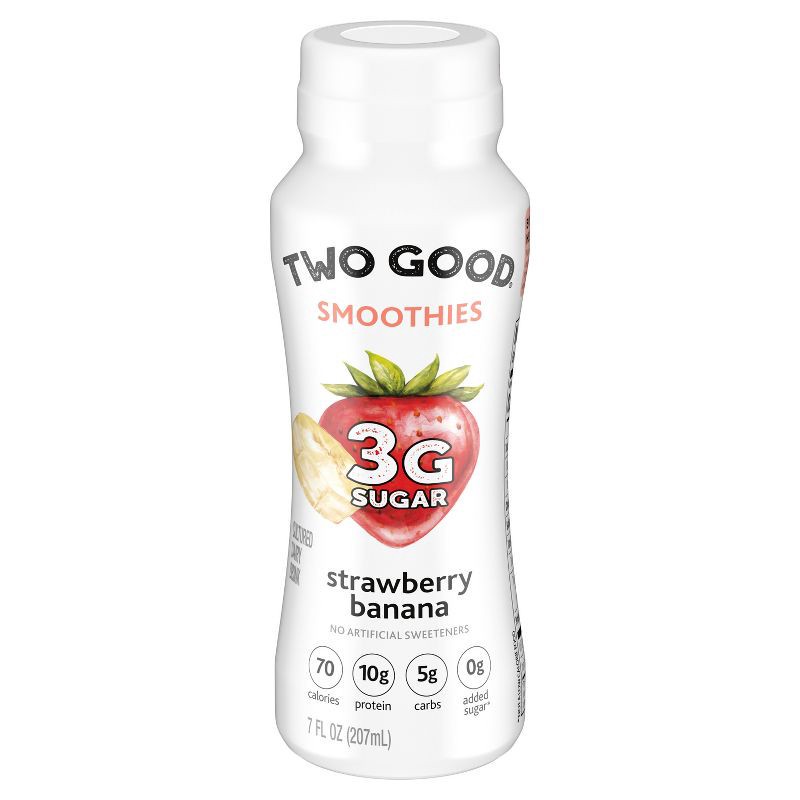 slide 2 of 12, Two Good Strawberry Banana Greek Yogurt Smoothie - 7 fl oz, 7 fl oz