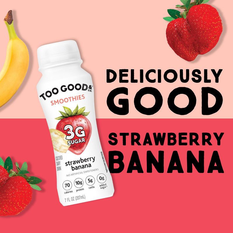 slide 3 of 12, Two Good Strawberry Banana Greek Yogurt Smoothie - 7 fl oz, 7 fl oz