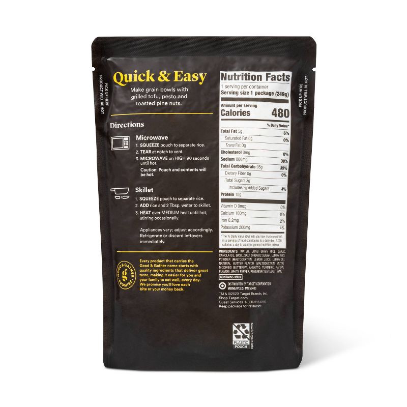slide 3 of 3, 90 Second Lemon Basil Rice - 8.8oz - Good & Gather™, 8.8 oz