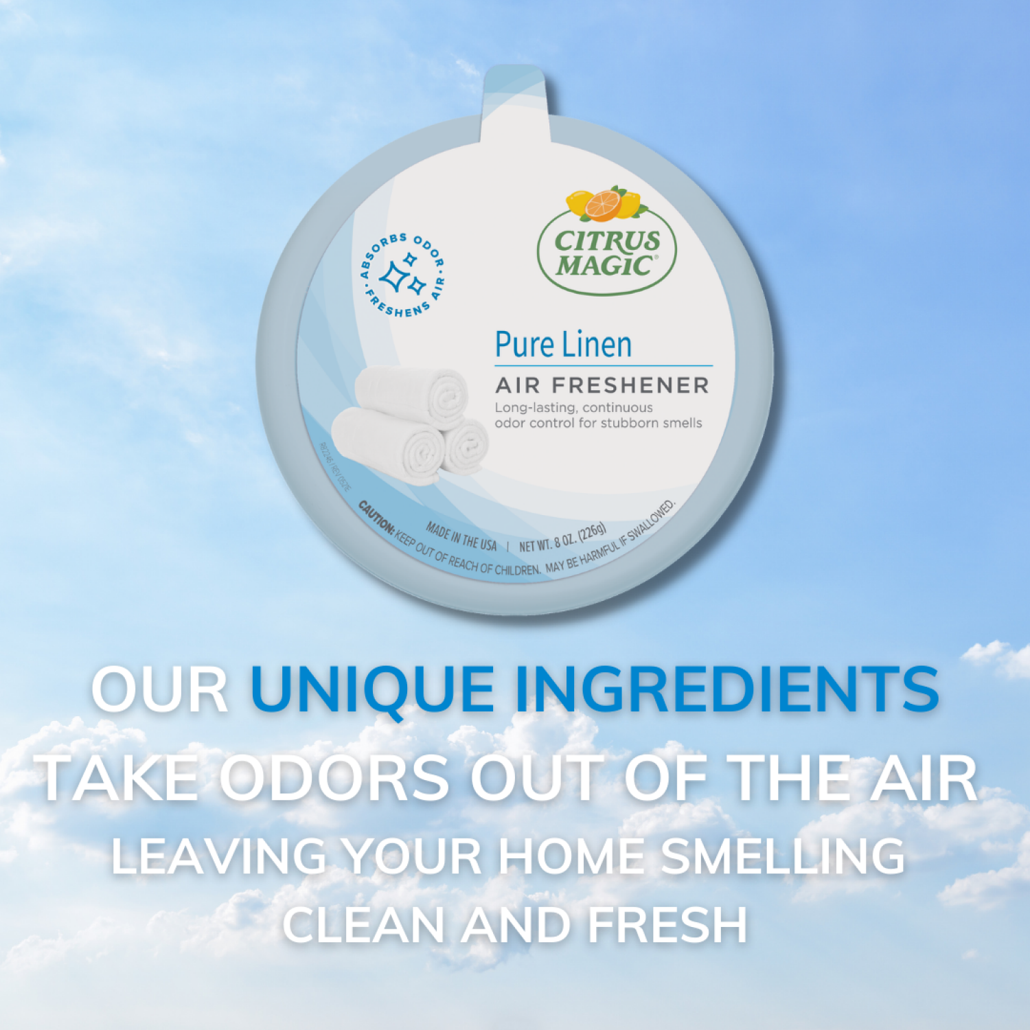 slide 3 of 6, Citrus Magic Linen Solid Air Freshener, 2 ct; 8 oz