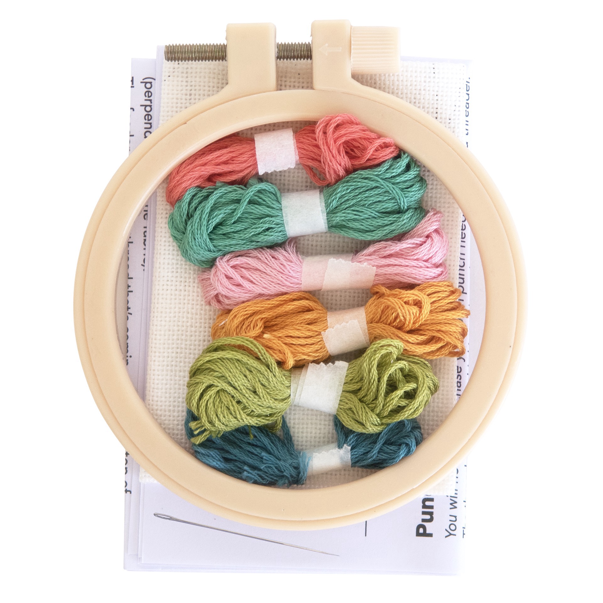slide 4 of 4, Color Wave Punch Needle Kit By Loops & Threads, 3.5 in x 3.5 in
