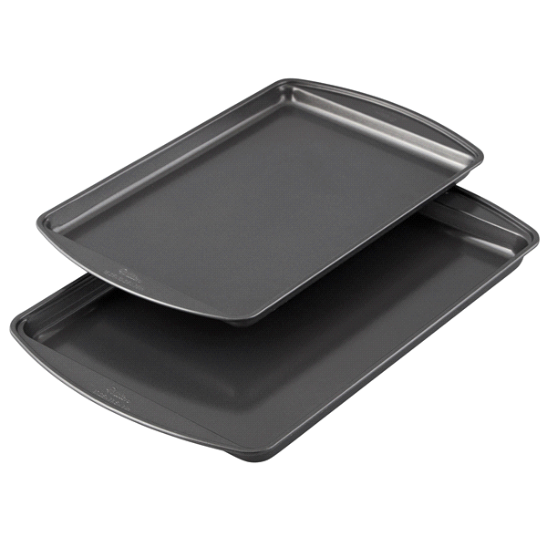 slide 3 of 21, Wilton Perfect Results Premium Non-Stick Bakeware Cookie Baking Sheets Set, 2 ct