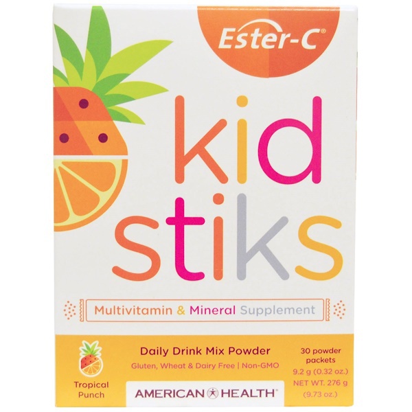 slide 1 of 1, American Health Multi Kids Tropical Punch Packet, 1 ct