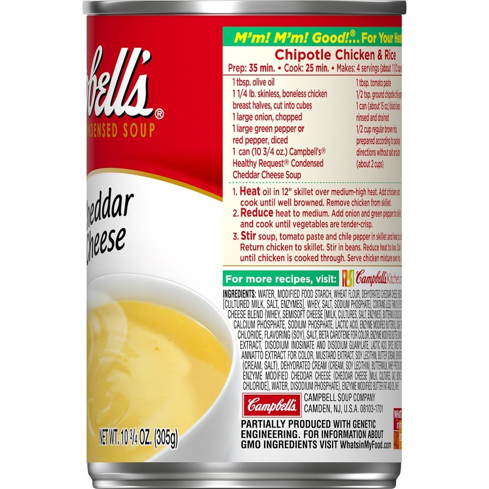 slide 4 of 8, Campbell's Condensed Healthy Request Cheddar Cheese Soup, 10.75 oz
