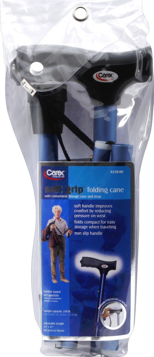 slide 3 of 3, Carex Folding Cane 1 ea, 1 ct