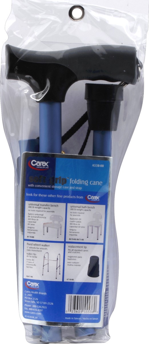 slide 2 of 3, Carex Folding Cane 1 ea, 1 ct