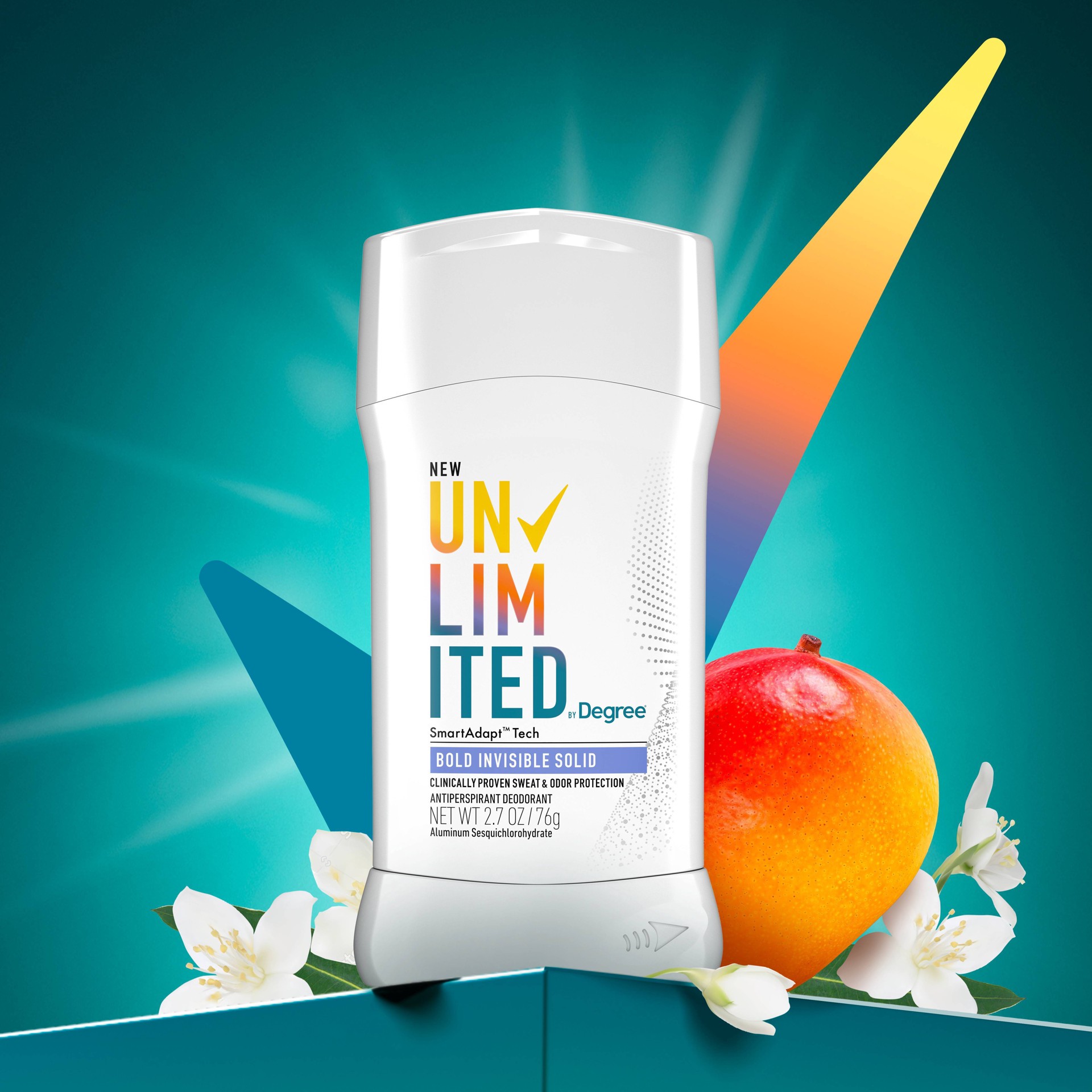 Degree Unlimited Invisible Solid 96Hour Antiperspirant & Deodorant Stick Bold 2.7oz 2.7 oz