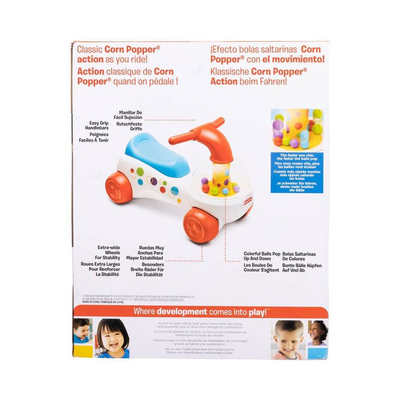 slide 8 of 8, Fisher-Price Classic Corn Popper Ride-On with Interactive Play, 1 ct