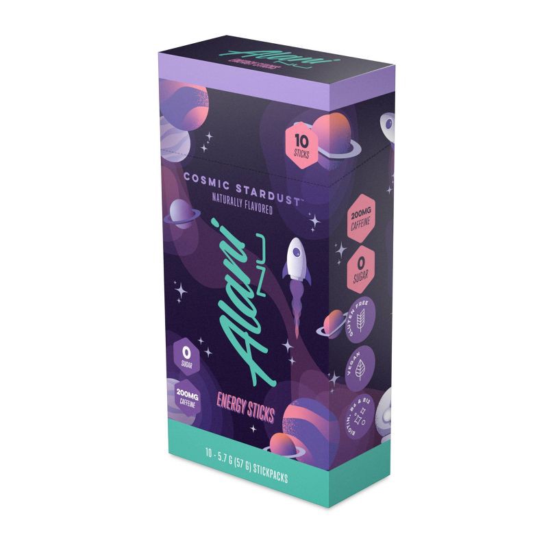 slide 1 of 1, Alani Nu Alani Cosmic Stardust Energy Powder Sticks - 10ct/0.34oz, 10 ct, 0.34 oz