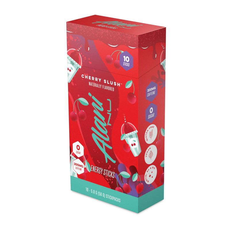 slide 1 of 1, Alani Nu Alani Cherry Slush Energy Powder Sticks - 10ct/0.34oz, 10 ct, 0.34 oz