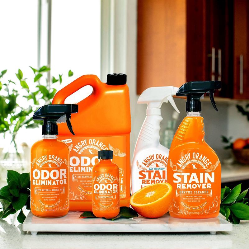 slide 6 of 6, Angry Orange Enzyme Spray Stain Remover - 24oz, 24 oz