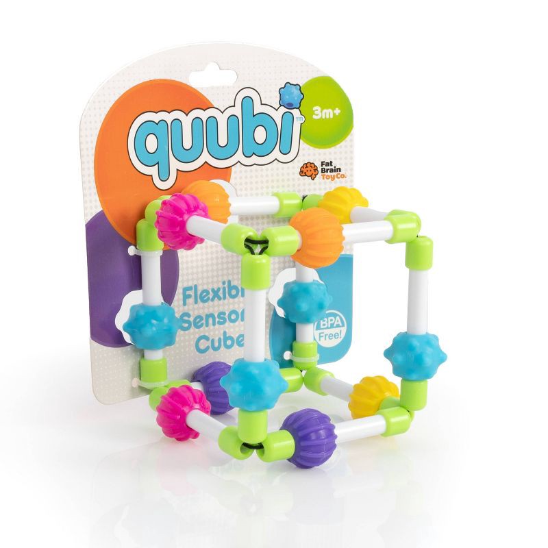 slide 2 of 5, Fat Brain Toys Quubi Cube Baby Learning Toy, 1 ct