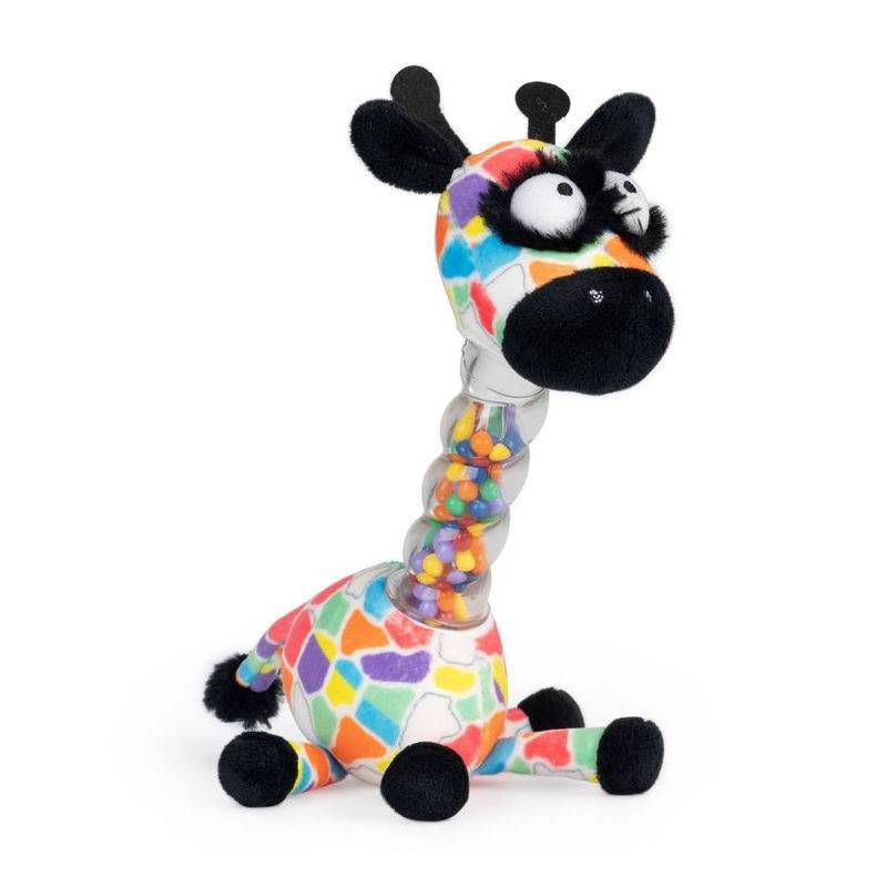 slide 2 of 7, Inklings Jaffy the Fringed Footed Giraffe Baby Rattle and Shaker Plush Toy, 1 ct