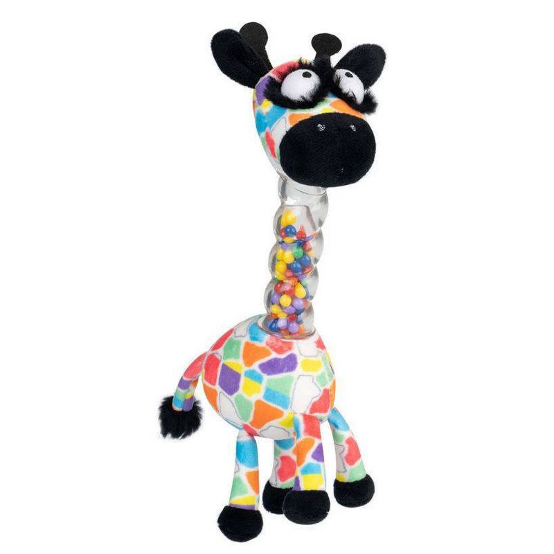 slide 3 of 7, Inklings Jaffy the Fringed Footed Giraffe Baby Rattle and Shaker Plush Toy, 1 ct
