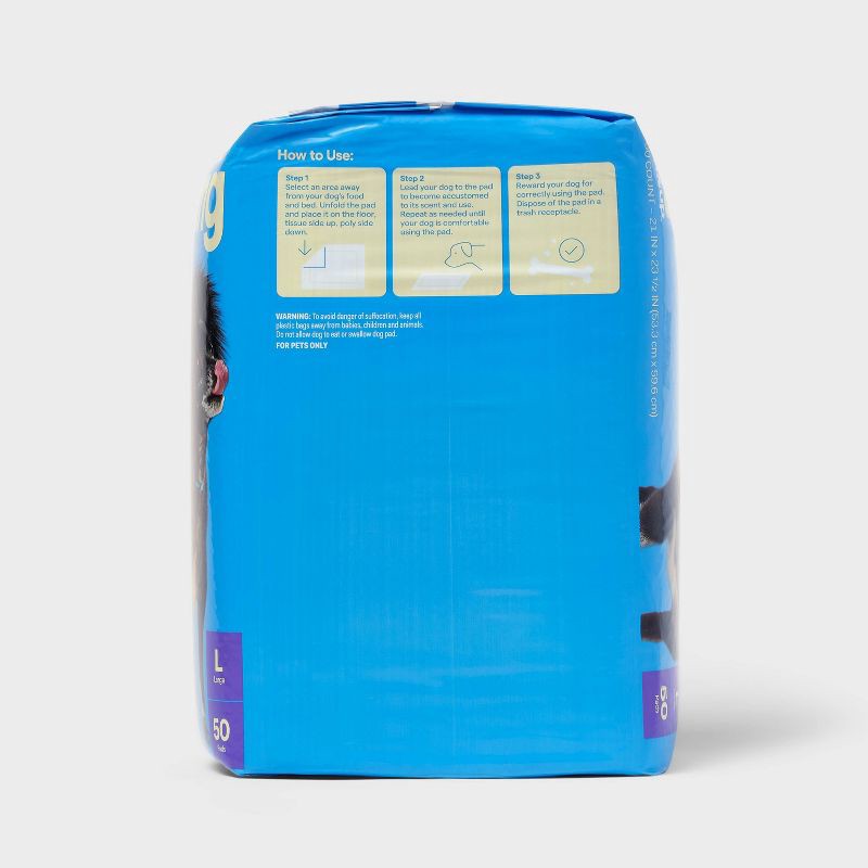 slide 4 of 5, Clean Scent Dog Training Pads - L - 50ct - up&up™, 50 ct