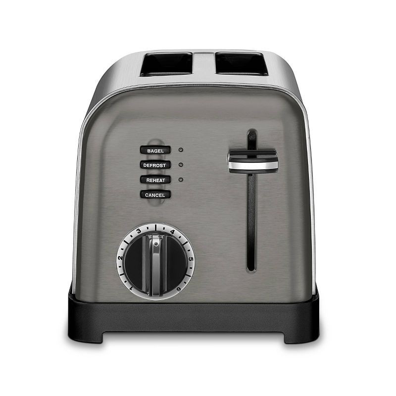 slide 1 of 4, Cuisinart 2-Slice Classic Toaster - Black Stainless Steel - CPT-160BKSP1, 1 ct