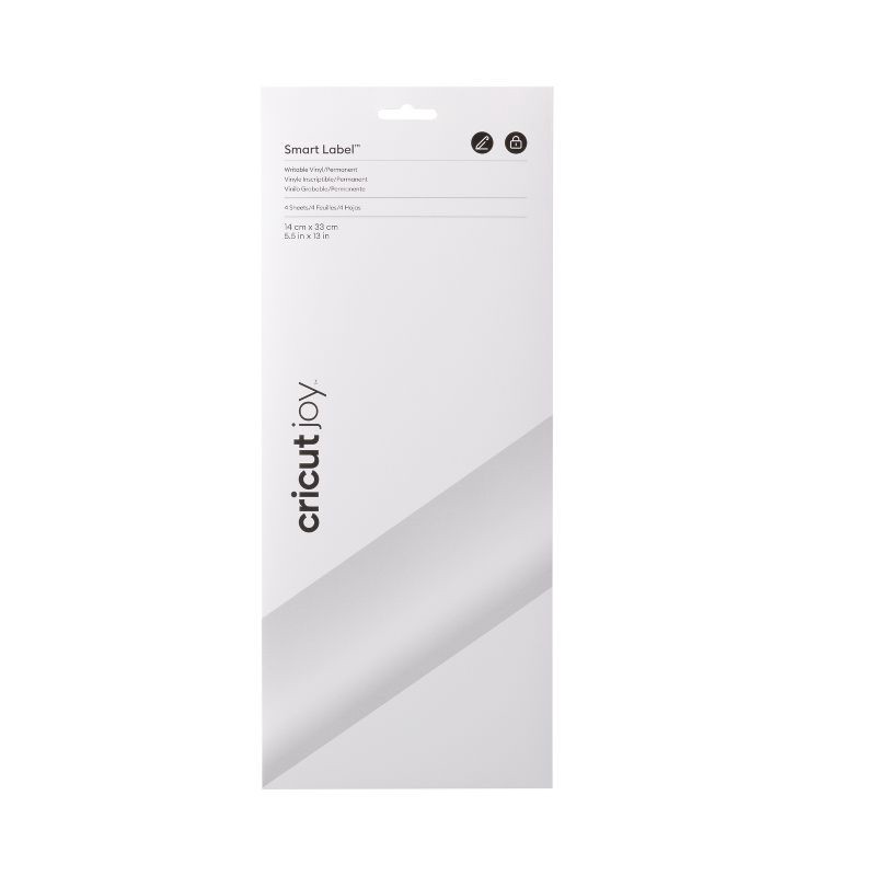 slide 3 of 7, Cricut Joy Smart Label Permanent Vinyl 5.5"X13" White, 1 ct