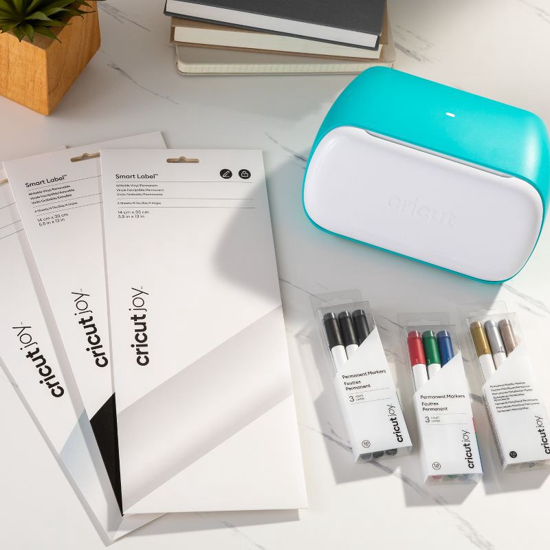 slide 7 of 7, Cricut Joy Smart Label Permanent Vinyl 5.5"X13" White, 1 ct