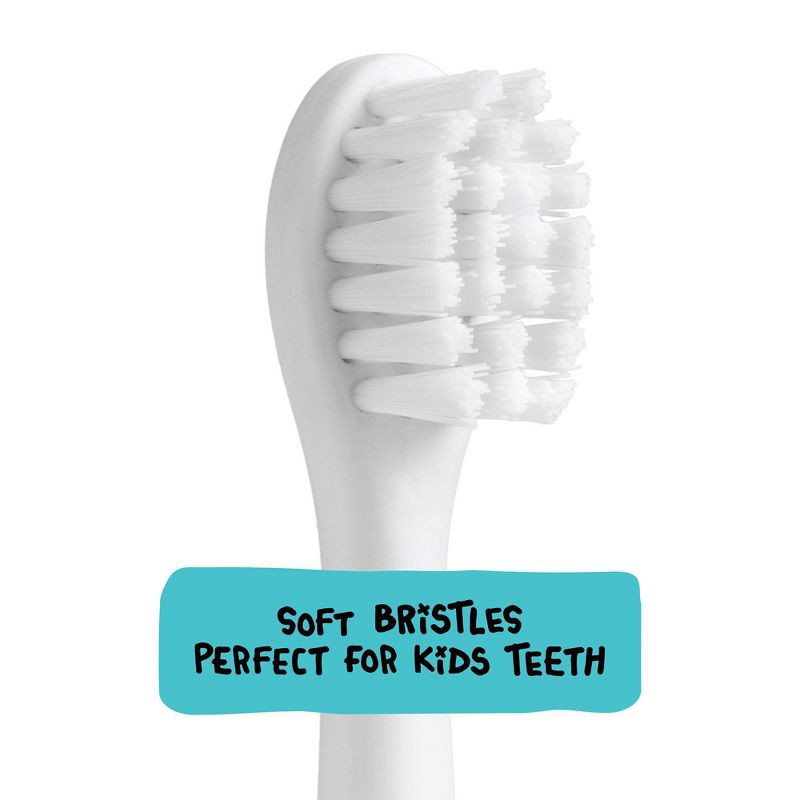 slide 5 of 7, Made by Dentists Kids' Rechargeable Electric Toothbrush with 2 Replacement Toothbrush Heads - Shark, 1 ct