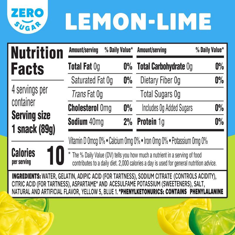 slide 7 of 8, JELL-O Sugar Free Lemon Lime Gelatin - 12.5oz/4ct, 4 ct; 12.5 oz