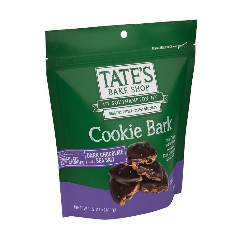 slide 6 of 12, Tate's Bake Shop Cookie Bark Dark Chocolate with Sea Salt - 5oz, 5 oz