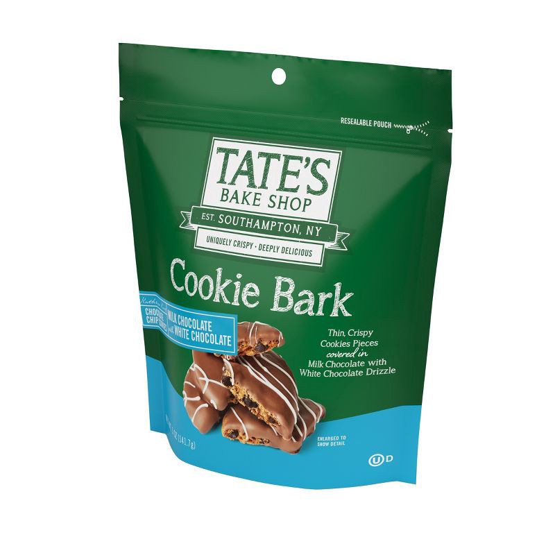 slide 8 of 14, Tate's Bake Shop Cookie Bark Milk Chocolate with White Chocolate - 5oz, 5 oz