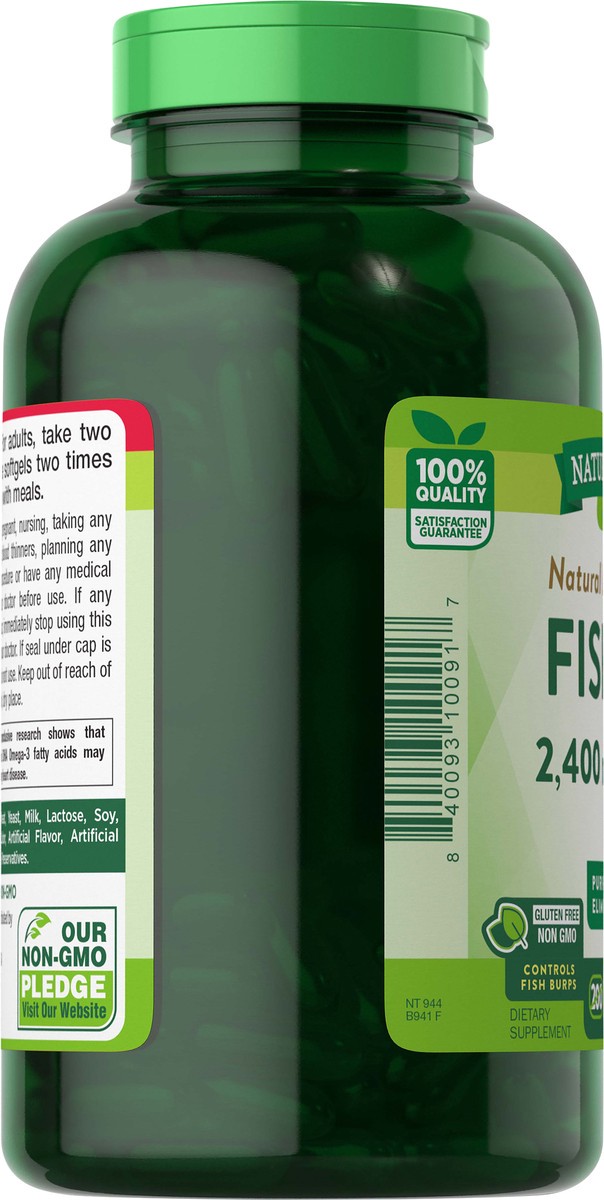 slide 4 of 5, Nature's Truth Natural Lemon Flavor Fish Oil 2,400 mg, 250 ct, 250 ct