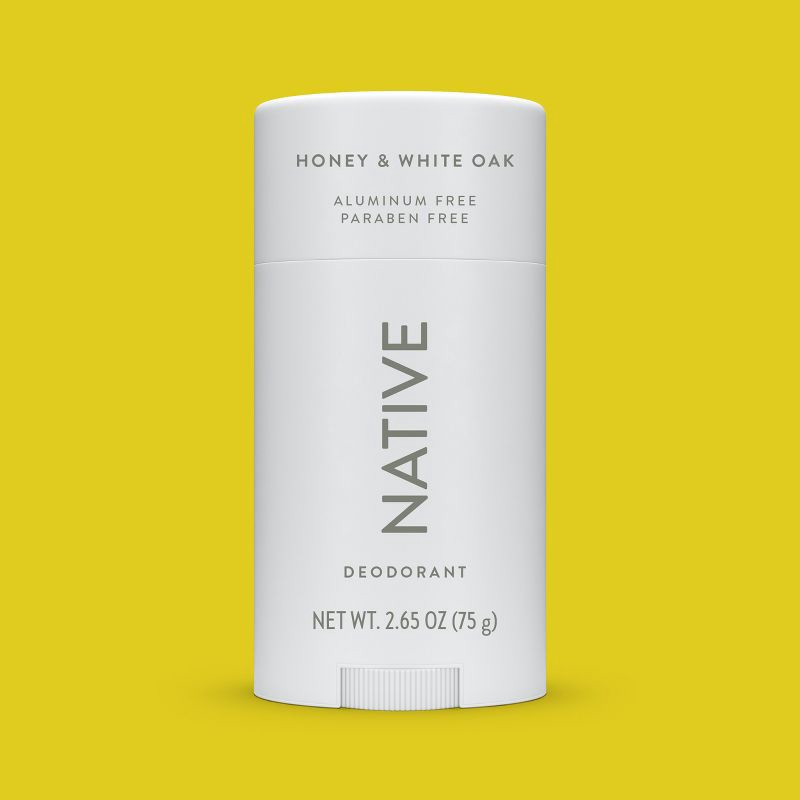 slide 7 of 9, Native Solid Deodorant for Men & Women - Honey & White Oak - Aluminum-Free 2.65oz, 2.65 oz