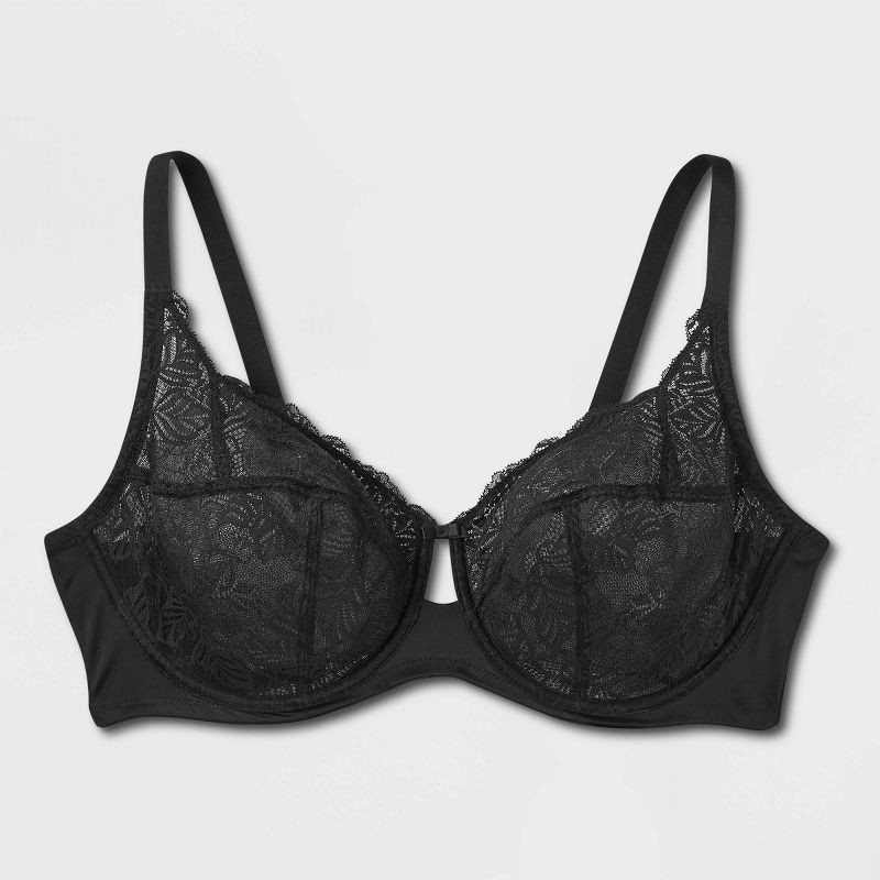 Women's Unlined Bra - Auden Black 40DDD 1 ct