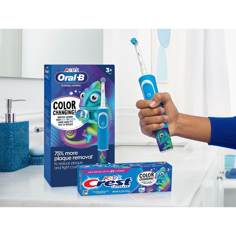 slide 12 of 16, Crest Advanced Kid's Fluoride Toothpaste - Bubblegum Flavor- 4.2oz, 4.2 oz