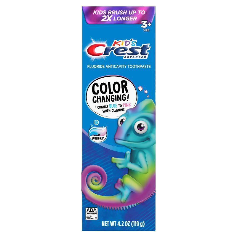 slide 14 of 16, Crest Advanced Kid's Fluoride Toothpaste - Bubblegum Flavor- 4.2oz, 4.2 oz