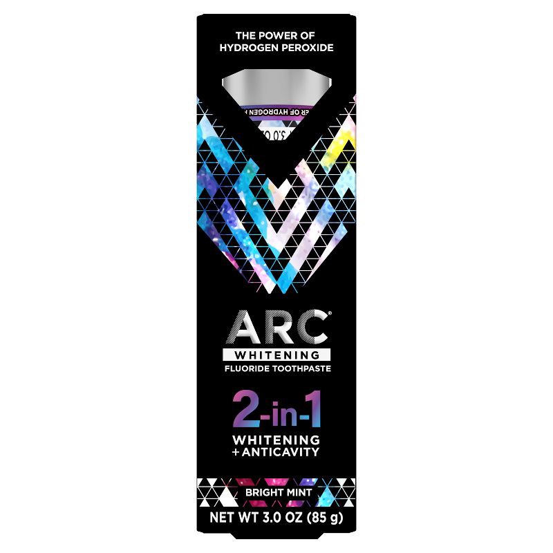 slide 1 of 5, ARC Whitening 2-in-1 Whitening + Anticavity Toothpaste - 3oz, 3 oz