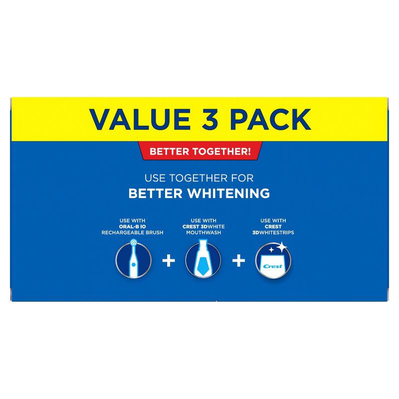 slide 3 of 6, Crest Cavity & Tartar Protection Baking Soda & Peroxide Toothpaste - 5.7oz/3pk, 5.7 oz, 3 ct