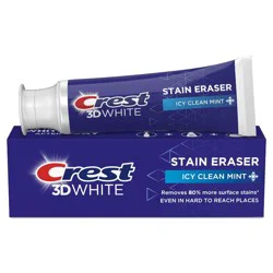 Crest 3D White Stain Eraser Toothpaste - Icy Clean Mint - 3.8oz