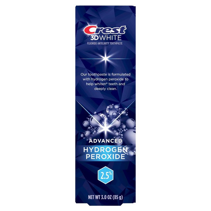 slide 9 of 11, Crest 3DWhite Advanced 2.5% Hydrogen Peroxide - 3.0oz, 3 oz