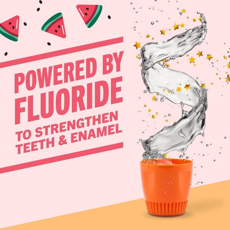 slide 5 of 10, TheraBreath Kids Mouthwash with Fluoride - Wacky Watermelon - 10 fl oz, 10 fl oz
