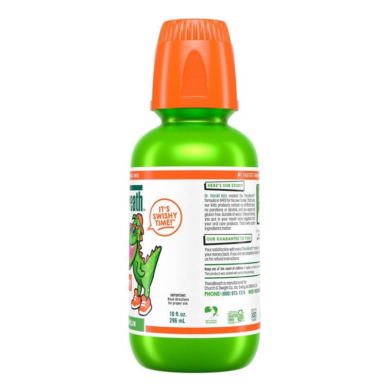 slide 9 of 9, TheraBreath Kids Mouthwash with Fluoride - Wacky Watermelon - 10 fl oz, 10 fl oz