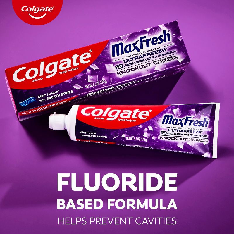 slide 8 of 12, Colgate Max Fresh Toothpaste Knockout - 6.3oz/3pk, 6.3 oz, 3 ct
