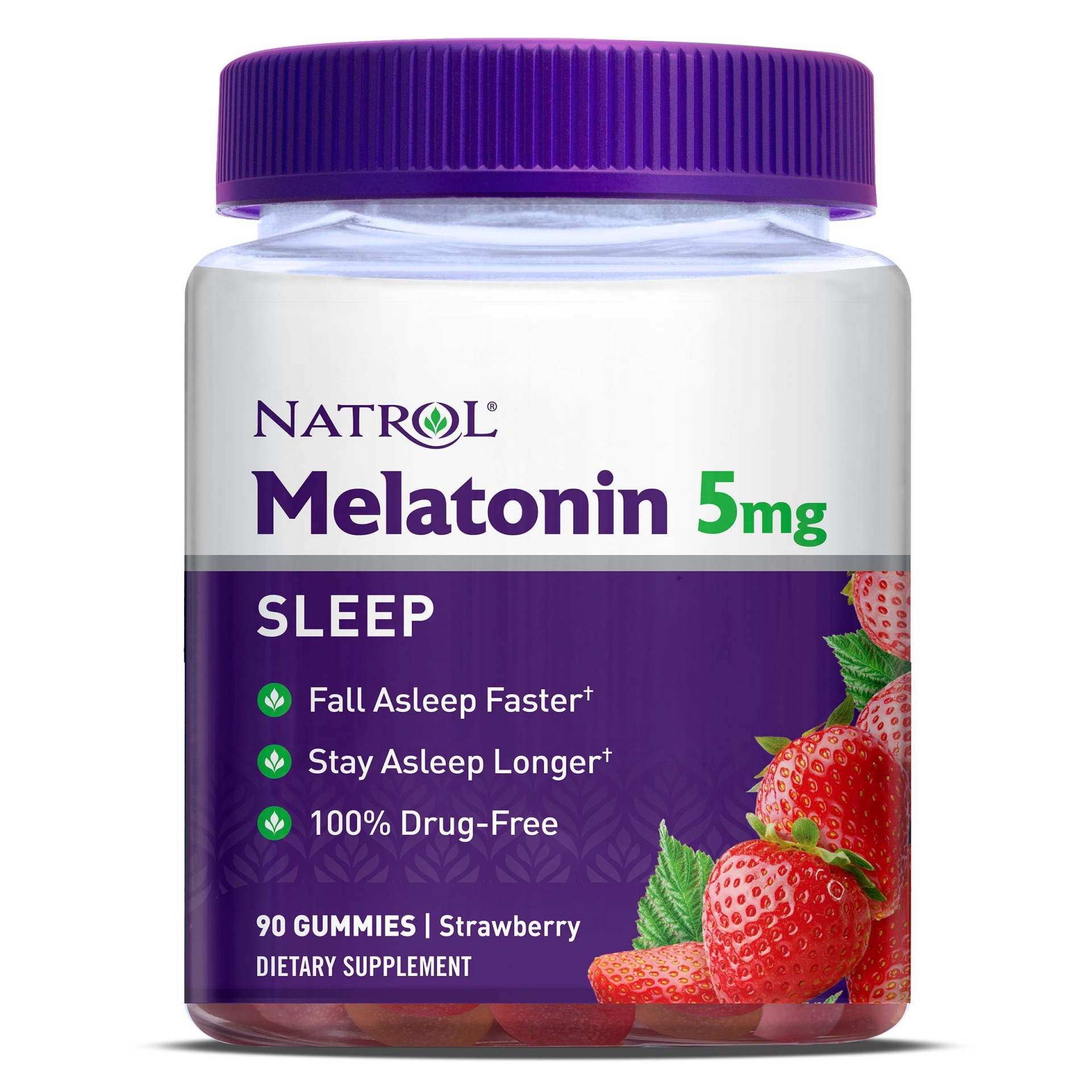 slide 1 of 5, Natrol Melatonin Dietary Supplement Gummies, 90 ct; 5 mg