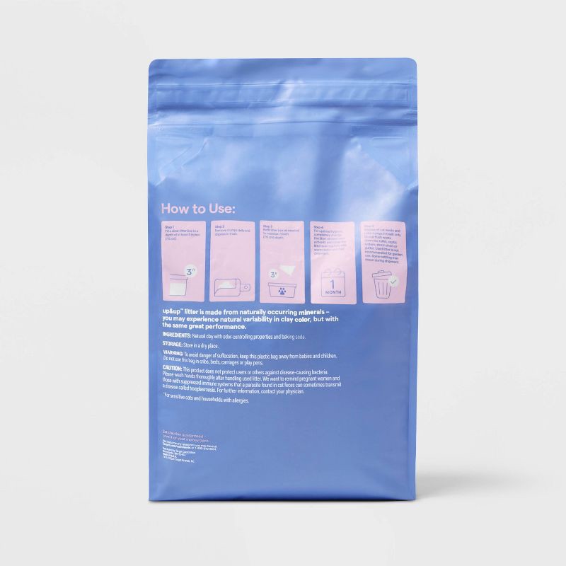 slide 3 of 4, Fragrance Free with Baking Soda Clumping Cat Litter - 20lbs - up&up™, 20 lb