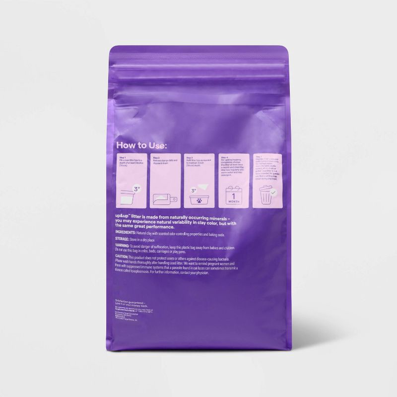slide 3 of 4, Scented Clumping Cat Litter Bag - 20lbs - up&up™, 20 lb