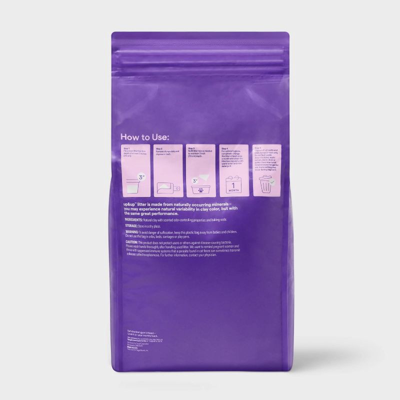 slide 3 of 4, Scented Clumping Cat Litter Bag - 35lbs - up&up™, 35 lb