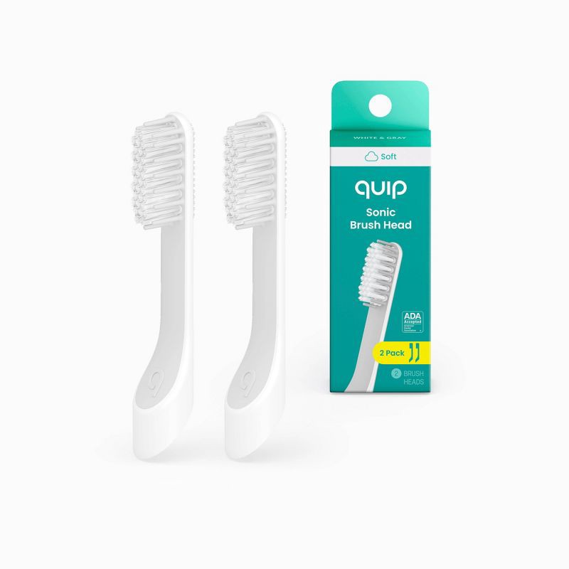 slide 1 of 7, quip Sonic Brush Head Refill - 2ct, 2 ct