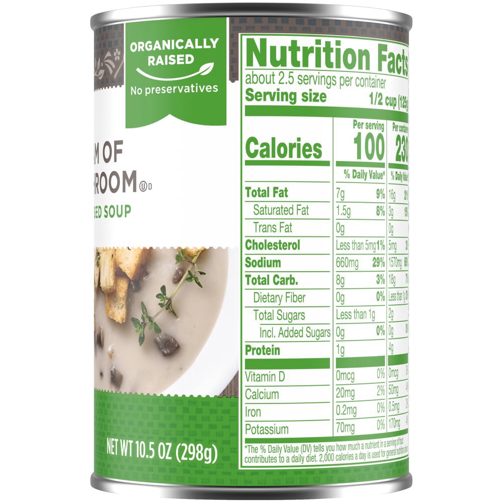 slide 3 of 4, Simple Truth Condensed Soup, Cream of Mushroom, 10.5 oz