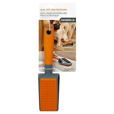 slide 1 of 1, Casabella Hand Held Pet Hair Remover Graphite/orange, 1 ct