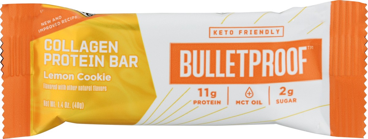 slide 1 of 13, BulletProof Collagen Protein Bar - Lemon Cookie, 1.58 oz