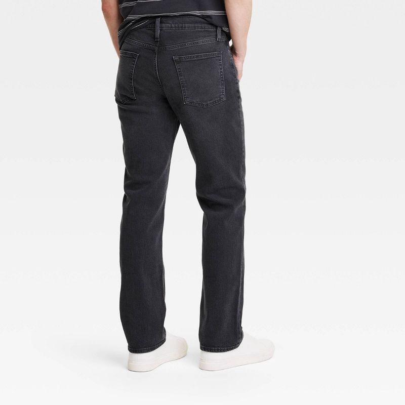 slide 2 of 3, Men's Straight Fit Jeans - Goodfellow & Co™ Black Denim 32x32, 1 ct