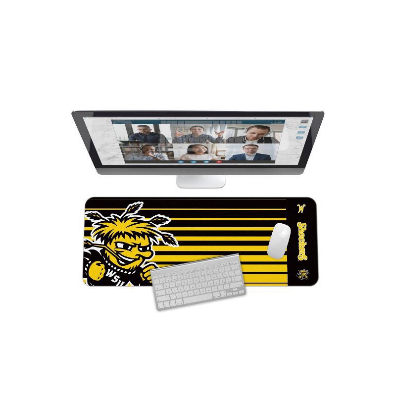 slide 3 of 3, NCAA Wichita State Shockers Desk Mat: Polyester Desk Protector, 1 ct
