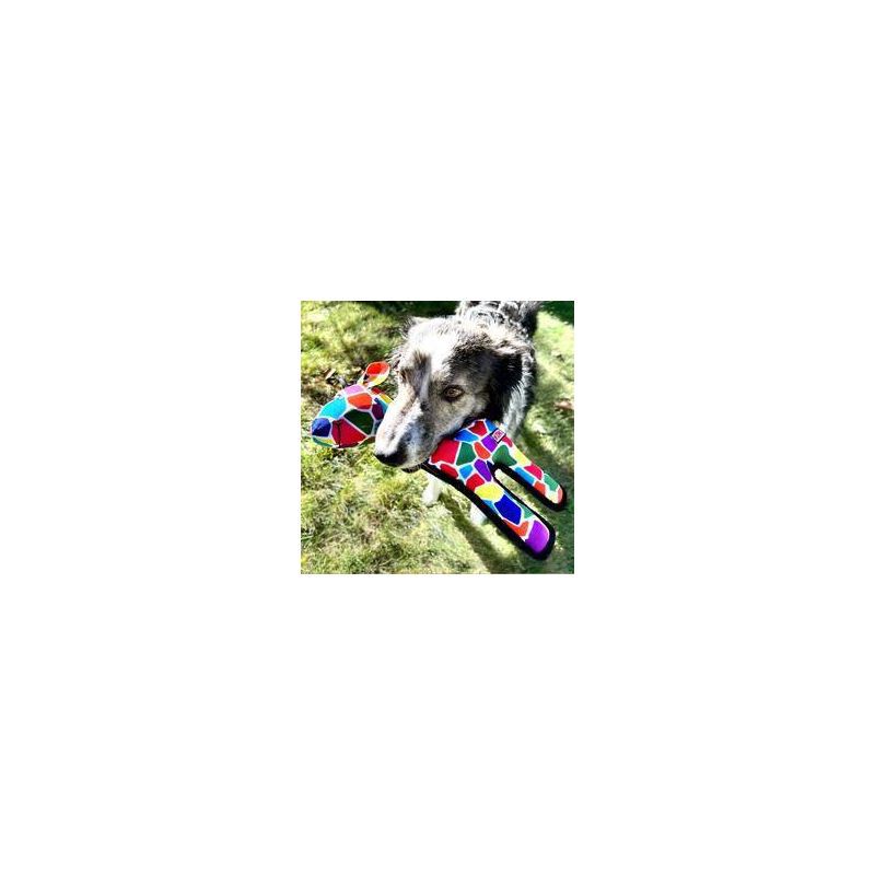 slide 3 of 3, KONG Multicolor Ripstop Giraffe Dog Toy, 1 ct