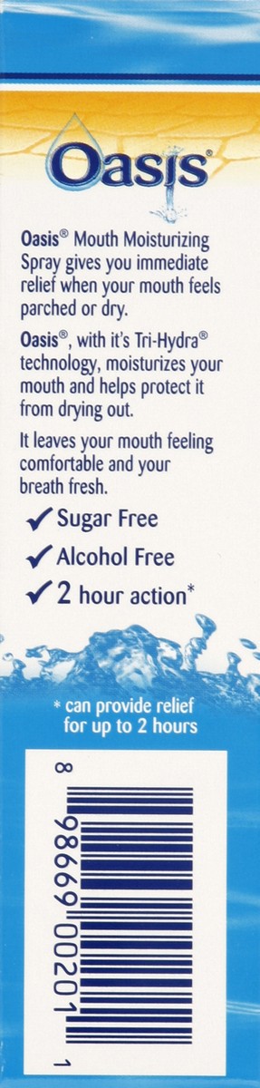 slide 3 of 4, Oasis Moisturizing Mouth Spray, with Xylitol, Mild Mint, 1 oz